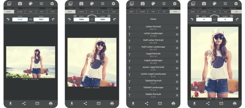 Image Size Photo Resizer app