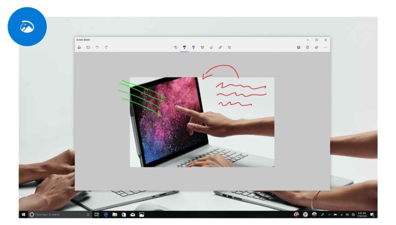 How to take a screenshot on Windows 10 with Snip & Sketch App