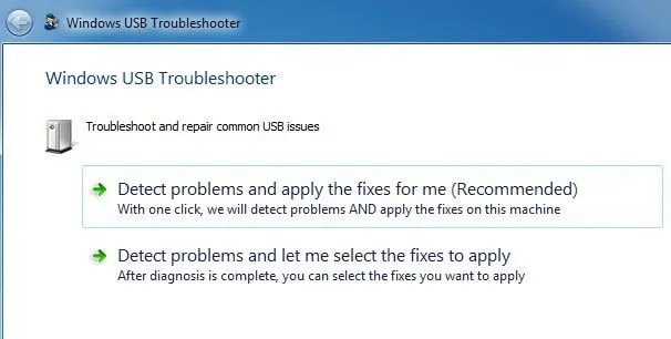 how to fix usb device not recognized in windows 10