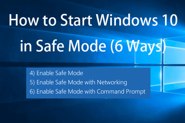 safe mode in Windows