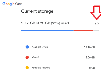 upgrade storage on gmail