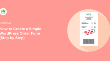 WordPress order form