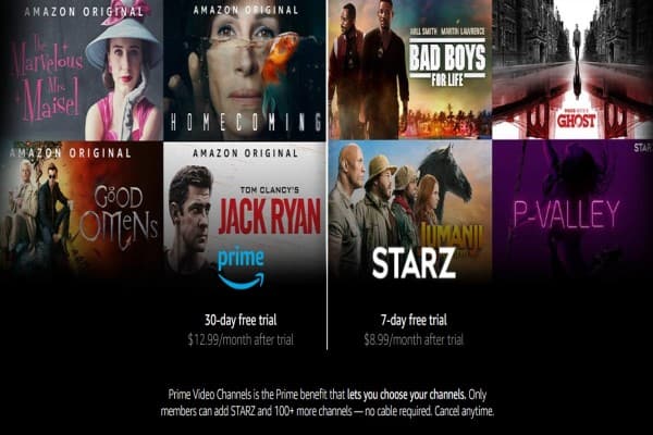 Competing Starz streaming services and cable channels