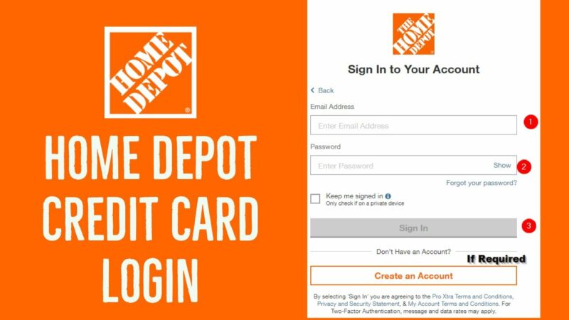 Application Procedures for a Home Depot Credit Card Login