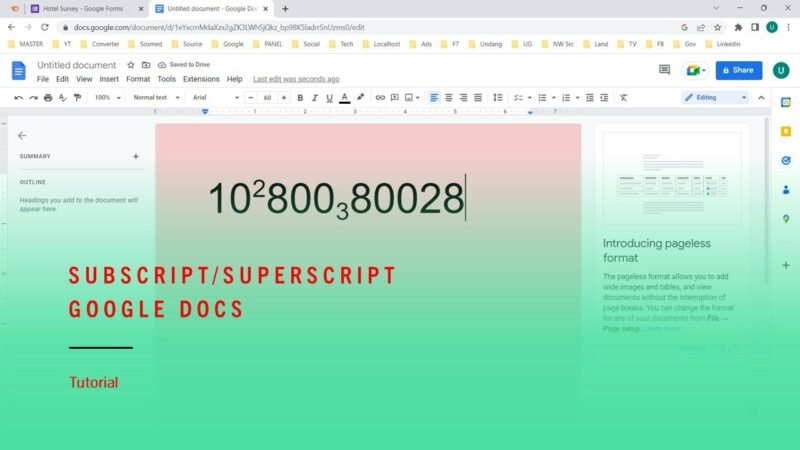 What Makes a Document Use Superscript or Subscript?